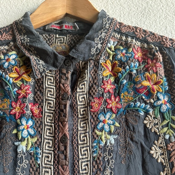 Johnny Was Embroidered Button Down Dress - Picture 12 of 16